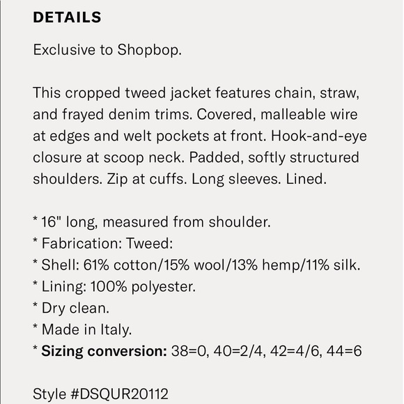 Dsquared2 ladylike tweed blazer - Picture 4 of 7